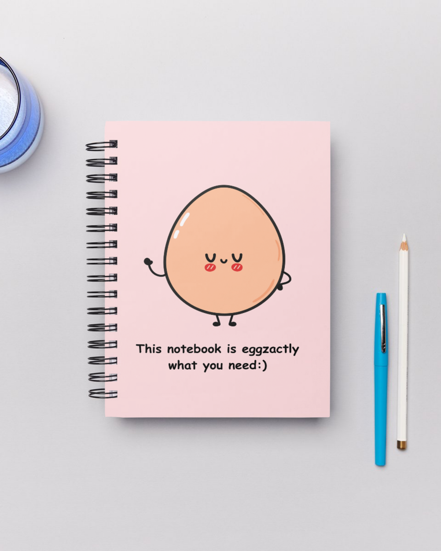 Cute egg spiral notebook A5 size