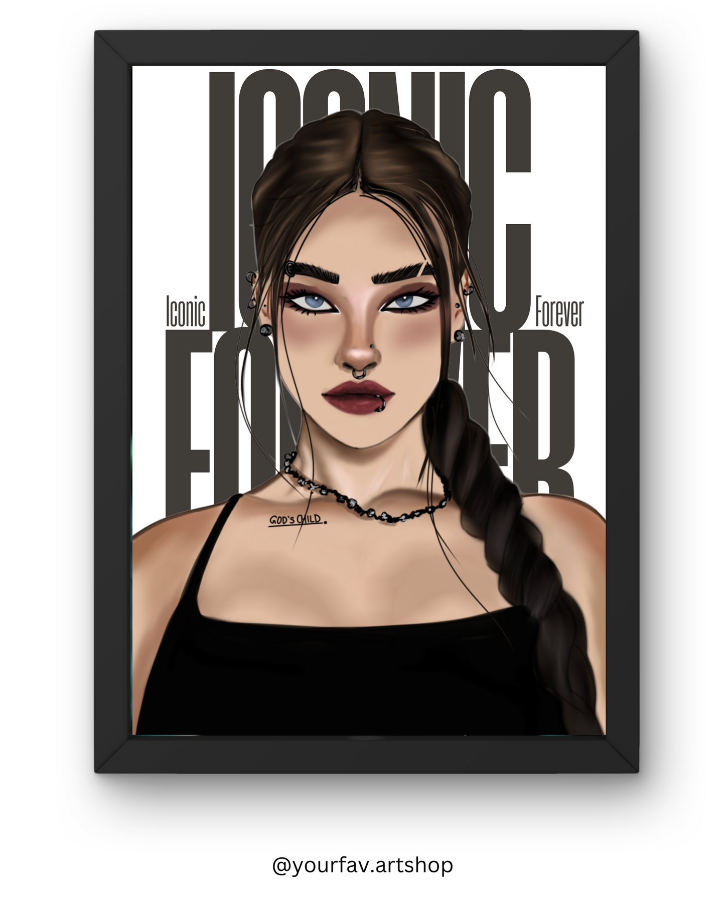 Iconic forever wall art frame
