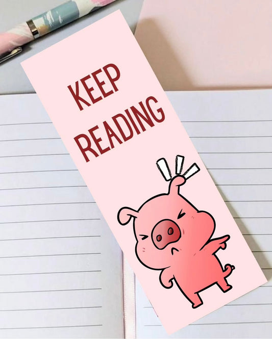 Keep Reading Cute Bookmark
